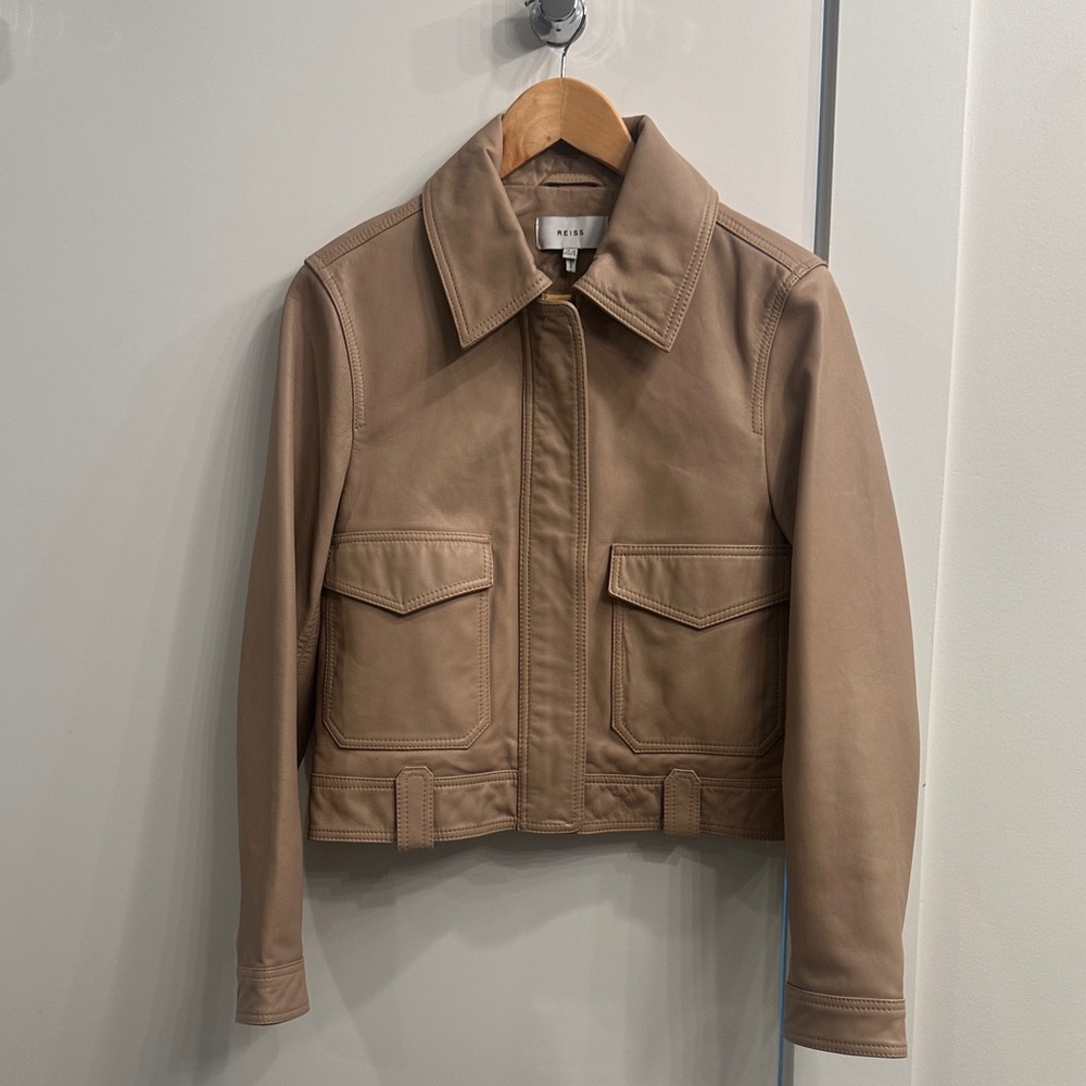 Reiss leather jacket